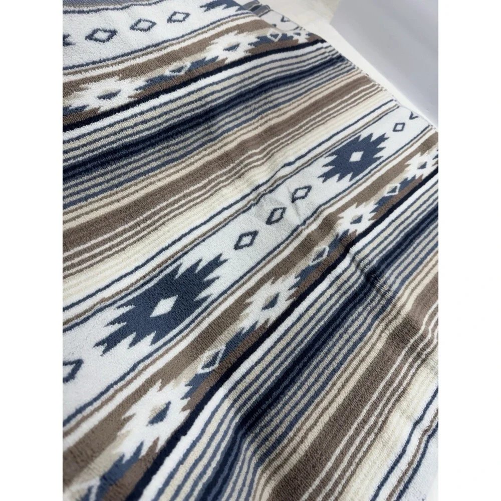 New‎ Wrangler 1 Bath Towel And 4 Washcloths Set Coyote Sands Brown Blue Western